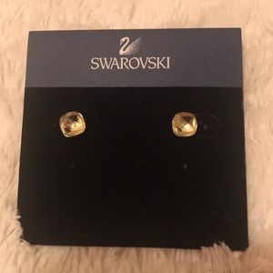 Yellow Swarovski Crystal Earrings